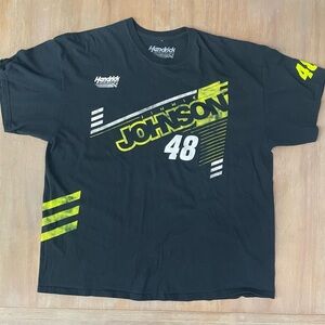 Hendrick Motorsports Jimmie Johnson 48 NASCAR Black Graphic Men's T-Shirt XXL